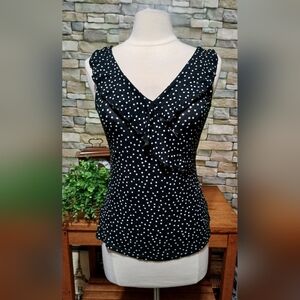 MAURICES Black and White Polka Dot‎ Blouse